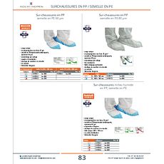 Sur-chaussures en PP semelle en PE 80µm