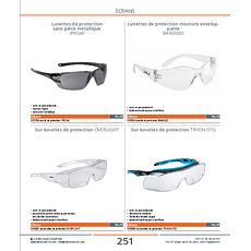 Lunettes de protection monture enveloppante BANDIDO
