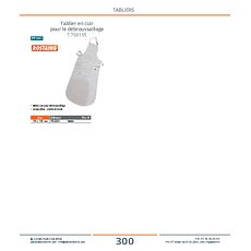 Tablier en cuir pour le débroussaillage T.70X135 