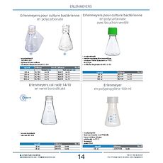 Erlenmeyer en polypropylène 100 ml