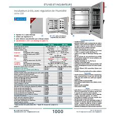 Incubateurs à CO2 avec régulation de l'humidité série CBF