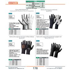 Gants anti-coupure noir pour milieu huileux BLACKNIT