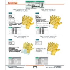 Gants protection coupure cuir WETCUT01-EVOLUTION