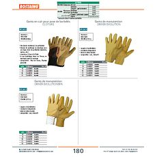 Gants en cuir pour pose de barbelés CLOTURE