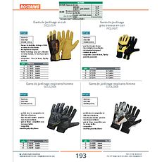 Gants de jardinage en cuir SEQUOIA