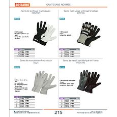 Gants de manutention fine, en cuir EM25 