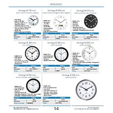 Horloge Ø 310 mm radio-pilotée sans boîtier