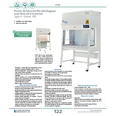 Postes de Sécurité Microbiologique Type II - Classe 100