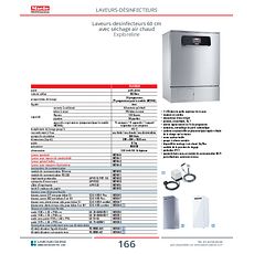 Laveur-desinfecteur 60 cm avec séchage air chaud Exploreline