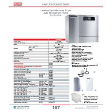 Laveur-desinfecteur 90 cm avec séchage air chaud Exploreline