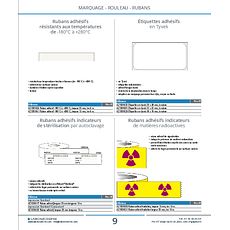 Rubans adhésifs résistants aux températures de -180°C à +280°C