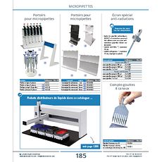 Portoirs en ligne pour micropipettes