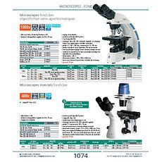 Microscopes fond clair objectifs Plan semi-apochromatiques