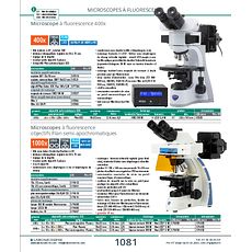 Microscope à fluorescence 400x