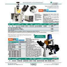 Microscopes inversés à épifluorescence