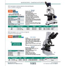 Microscopes monoculaires économiques avec caméra intégrée