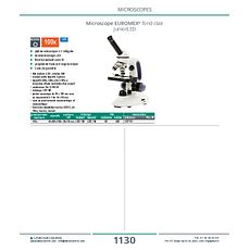 Microscope EUROMEX® fond clair JuniorLED