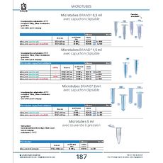 Microtubes 5 ml avec couvercle à pression