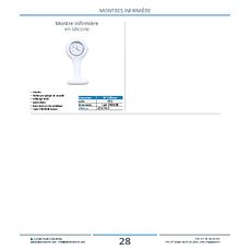 Montre infirmière en silicone