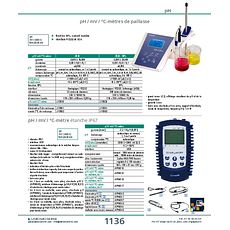 pH / mV / °C-mètres de paillasse