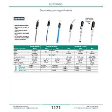 Electrodes combinées pour argentimétrie - BRAG1 