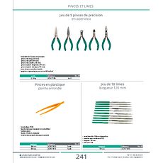 Jeu de 10 limes longueur 120 mm