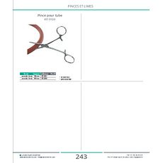 Pince pour tube en inox