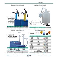 Pompes vide-fût en PTFE