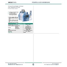 Groupe de pompage chimique avec régulateur de vide PC3012 Vario select