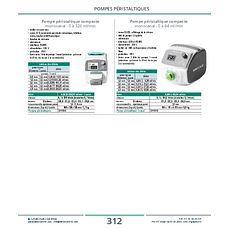 Pompe péristaltique compacte monocanal - 0 à 326 ml/min