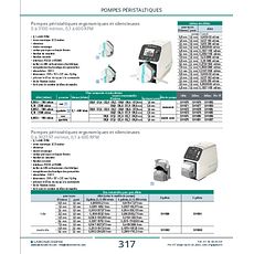 Pompes péristaltiques ergonomiques et silencieuses 0 à 3100 ml/min, 0,1 à 600 RPM