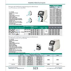 Pompes péristaltiques compactes et polyvalentes 0 à 1808 ml/min, 0,1 à 350 RPM