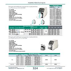 Pompes péristaltiques compactes et polyvalentes 0 à 775 ml/min, 0,1 à 150 RPM