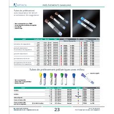 Tubes de prélèvement en PP avec granulés séparateurs