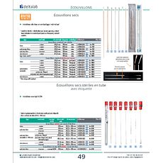 Ecouvillons secs stériles en tube avec étiquette