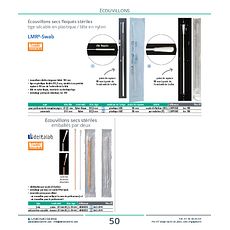 Ecouvillons secs stériles emballés par deux