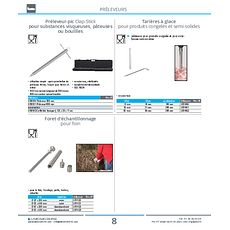 Préleveur-pic Clap-Stick pour substances visqueuses, pâteuses ou bouillies