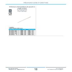 Préleveurs d'échantillons de poudre à usage unique en Polystyrène PharmaDispo