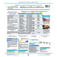 Préleveurs à zones en acier inox