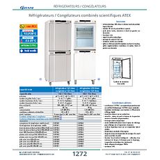 Réfrigérateurs / Congélateurs combinés scientifiques ATEX