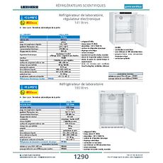 Réfrigérateur de laboratoire 180 litres