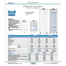Réfrigérateurs scientifiques 359 litres