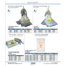 Sacs pour autoclavage en polypropylène