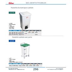 Poubelles économiques à pédale