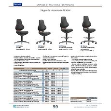 Sièges de laboratoire TEXON