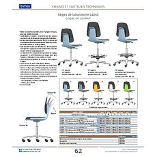 Sièges Labsit en cuir synthétique, sur patins, avec repose-pieds
