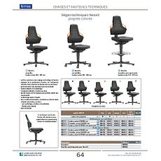Sièges Nexxit en mousse Polyuréthane, sur roulettes