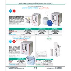 Kit complet 12 litres BIOTAINER® UN2814 / UN2900 - pot en acier 95 kPa