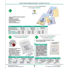 Sachets secondaires 95 kPa homologués UN3373