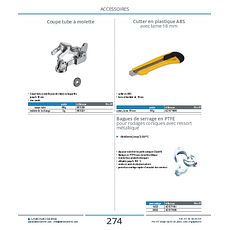 Bagues de serrage en PTFE pour rodages coniques avec ressort métallique